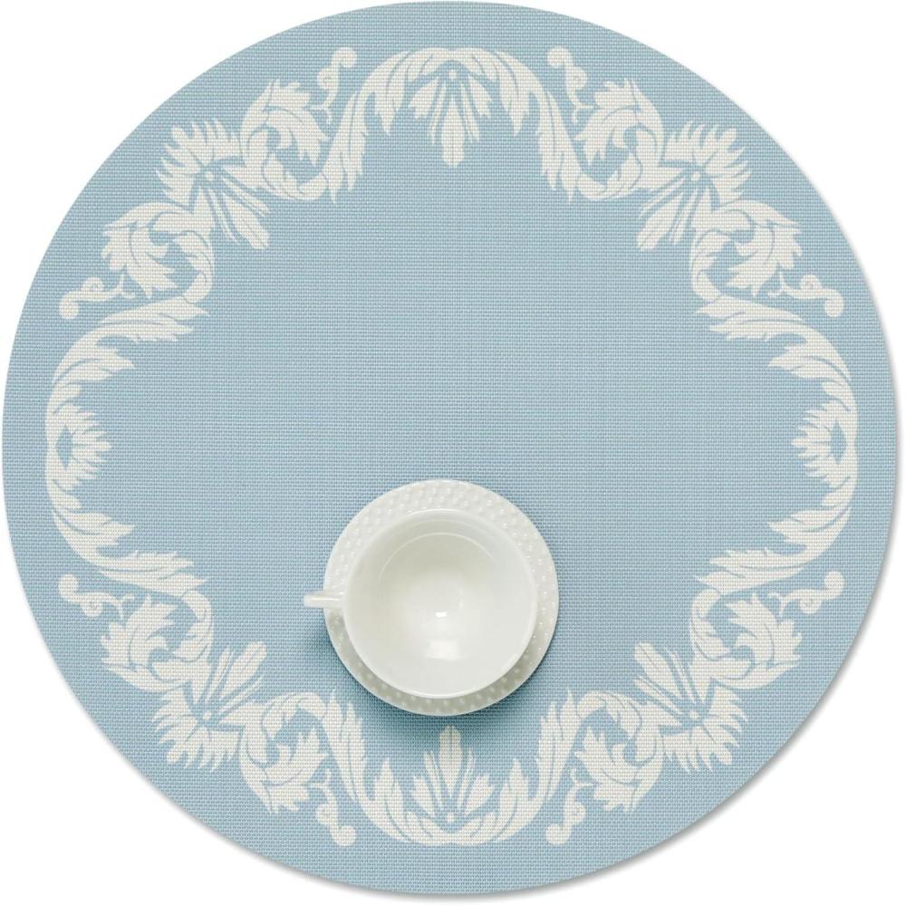 image:imageMartha by Martha Stewart  Chilewich Scroll Round Set of 4 Placemats in Burnt CoralSea