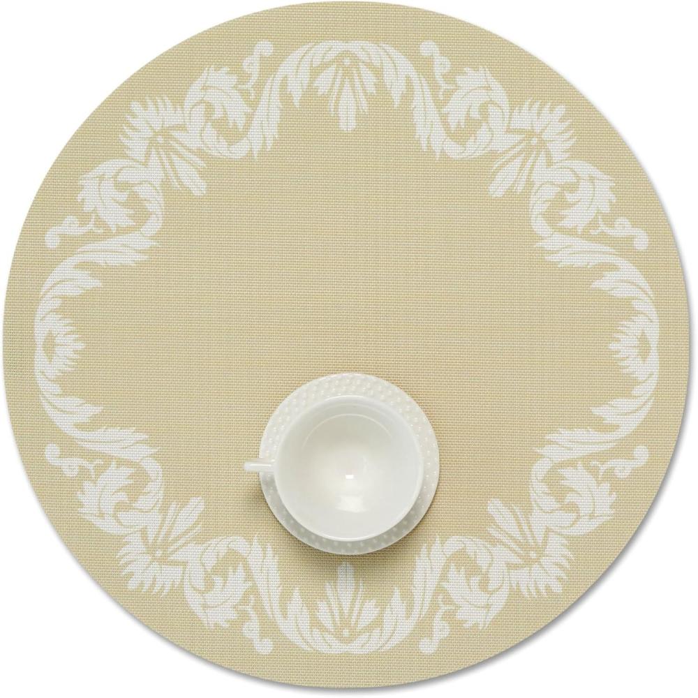 image:imageMartha by Martha Stewart  Chilewich Scroll Round Set of 4 Placemats in WheatWheat