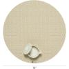 Martha by Martha Stewart | Chilewich Boxwood Placemats in Wheat – Set of 4 – Easy Care Woven Tabletop Textiles – Indoor/Outdoor – 15″ Round(Wheat)