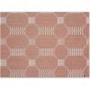 Martha by Martha Stewart | Chilewich Coverlet Placemats in Burnt Coral – Set of 4 – Easy Care Woven Tabletop Textiles – Indoor/Outdoor – 18.5″ x 13.5″ Rectangle(Burnt Coral)