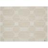Martha by Martha Stewart | Chilewich Coverlet Placemats in Burnt Coral – Set of 4 – Easy Care Woven Tabletop Textiles – Indoor/Outdoor – 18.5″ x 13.5″ Rectangle(Flax)