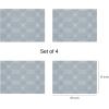 Martha by Martha Stewart | Chilewich Coverlet Placemats in Burnt Coral – Set of 4 – Easy Care Woven Tabletop Textiles – Indoor/Outdoor – 18.5″ x 13.5″ Rectangle(Sea)