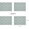 Martha by Martha Stewart | Chilewich Coverlet Placemats in Burnt Coral – Set of 4 – Easy Care Woven Tabletop Textiles – Indoor/Outdoor – 18.5″ x 13.5″ Rectangle(Abalone)