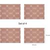Martha by Martha Stewart | Chilewich Coverlet Placemats in Burnt Coral – Set of 4 – Easy Care Woven Tabletop Textiles – Indoor/Outdoor – 18.5″ x 13.5″ Rectangle(Burnt Coral)