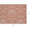 Martha by Martha Stewart | Chilewich Damask Placemats in Sea – Set of 4 – Easy Care Woven Tabletop Textiles – Indoor/Outdoor – 18.5″ x 13.5″ Rectangle(Burnt Coral)