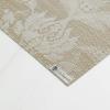 Martha by Martha Stewart | Chilewich Damask Placemats in Sea – Set of 4 – Easy Care Woven Tabletop Textiles – Indoor/Outdoor – 18.5″ x 13.5″ Rectangle(Flax)