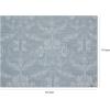 Martha by Martha Stewart | Chilewich Damask Placemats in Sea – Set of 4 – Easy Care Woven Tabletop Textiles – Indoor/Outdoor – 18.5″ x 13.5″ Rectangle(Sea)