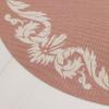 Martha by Martha Stewart | Chilewich Scroll Round Set of 4 Placemats in Wheat(Burnt Coral)