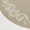 Martha by Martha Stewart | Chilewich Scroll Round Set of 4 Placemats in Wheat(Flax)
