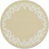 Martha by Martha Stewart | Chilewich Scroll Round Set of 4 Placemats in Wheat(Wheat)
