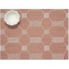 Martha by Martha Stewart | Chilewich Coverlet Placemats in Burnt Coral – Set of 4 – Easy Care Woven Tabletop Textiles – Indoor/Outdoor – 18.5″ x 13.5″ Rectangle(Burnt Coral)
