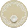 Martha by Martha Stewart | Chilewich Scroll Round Set of 4 Placemats in Burnt Coral(Wheat)