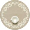 Martha by Martha Stewart | Chilewich Scroll Round Set of 4 Placemats in Wheat(Flax)