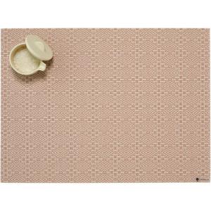 Martha by Martha Stewart | Chilewich Boxwood Placemats in Burnt Coral – Set of 4 – Easy Care Woven Tabletop Textiles – Indoor/Outdoor – 18.5″ x 13.5″ Rectangle(Burnt Coral)