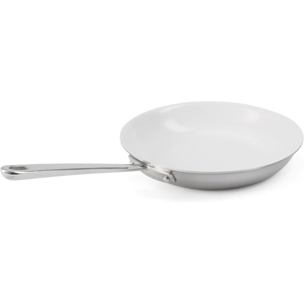 image:imageMartha Stewart Martha 10 Triply Stainless Steel Saute Fry Pan wCeramic NonStick Interior