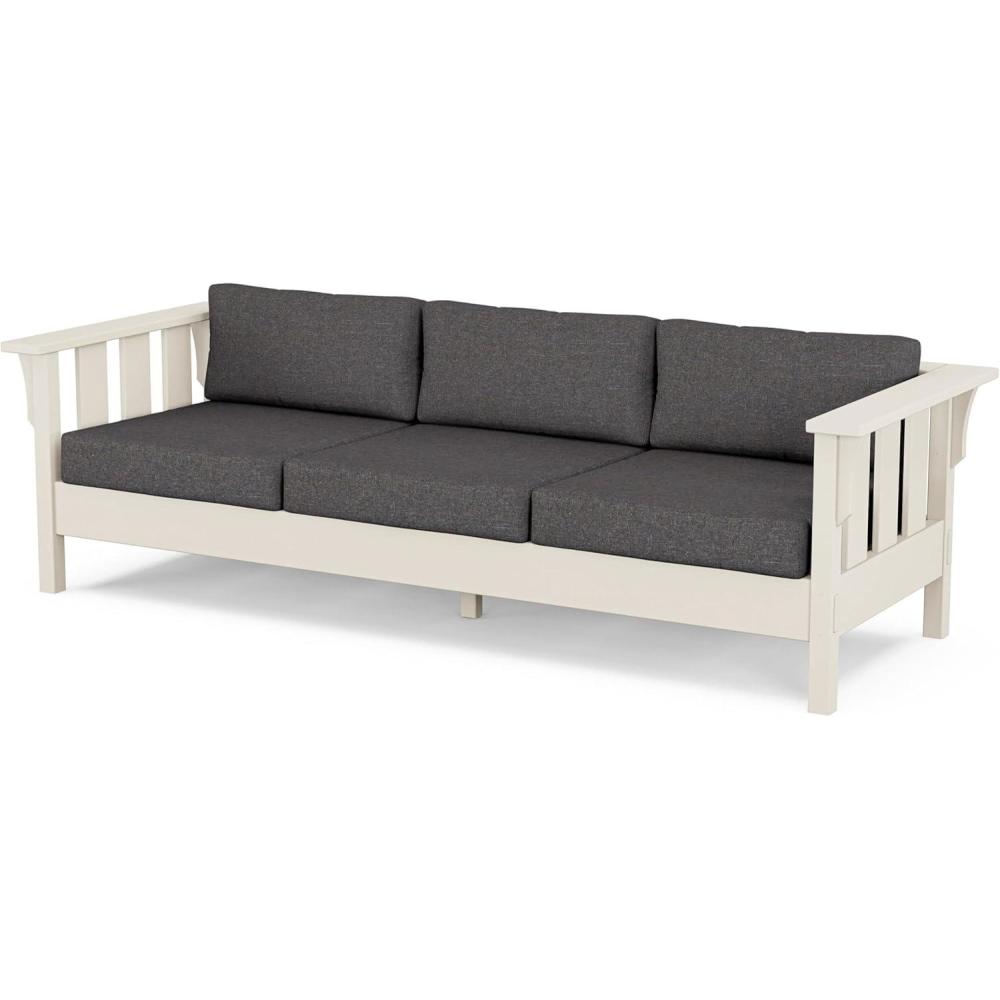 image:imageMartha Stewart by POLYWOOD Acadia Deep Seating Sofa in Slate GreyNatural LinenSand Ash Charcoal
