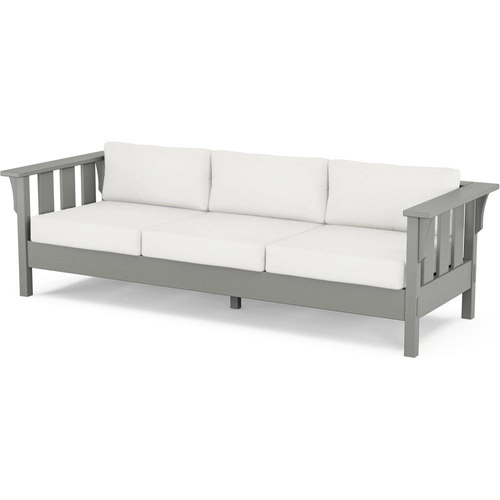image:imageMartha Stewart by POLYWOOD Acadia Deep Seating Sofa in Slate GreyNatural LinenSlate Grey Natural Linen