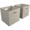 Martha Stewart Essential Closet Home Storage and Organization for Storing Sweaters, Blankets, Handbags, Hanging Shirts Accessories, 4-Shelf Hanging Organizer with 2 Craft Cubes, Cottage Dot