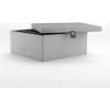 Martha Stewart Essential Collapsible Stackable Decorative Home Storage Organization With Lidded Tops, Set of 2 Lidded Storage Boxes, Bedford Floral(Grey)