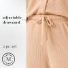 Martha Stewart Waffle 2-Piece Notch Collar Long Sleeve Button Down Pajama Set for Women