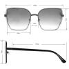 Martha Stewart Women Cat Eye Sunglasses(Rose Gold & White)