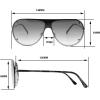 Martha Stewart Women Protective Metal Aviator Pilot Sunglasses(Rose Gold & Nude)