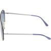 Martha Stewart Women Protective Metal Aviator Pilot Sunglasses(Silver & Blue)