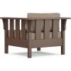 Martha Stewart by POLYWOOD® Acadia 4-Piece Deep Seating Set with Loveseat in Teak/Dune Burlap(Mahogany / Spiced Burlap)