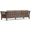 Martha Stewart by POLYWOOD® Acadia Deep Seating Sofa in Slate Grey/Natural Linen(Mahogany / Spiced Burlap)