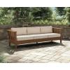 Martha Stewart by POLYWOOD® Acadia Deep Seating Sofa in Slate Grey/Natural Linen(Sand / Ash Charcoal)