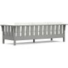 Martha Stewart by POLYWOOD® Acadia Deep Seating Sofa in Slate Grey/Natural Linen(Slate Grey / Natural Linen)