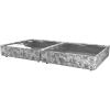 Martha Stewart Home Storage Organization Under The Bed For Blankets, Shoes, Clothes Collapsible Container with Handles, Wheels, Clear Zip Top, Set of 2 Under The Bed Storage Organizer, Bedford Floral(Bedford Floral)