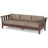 Mahogany / Spiced Burlap