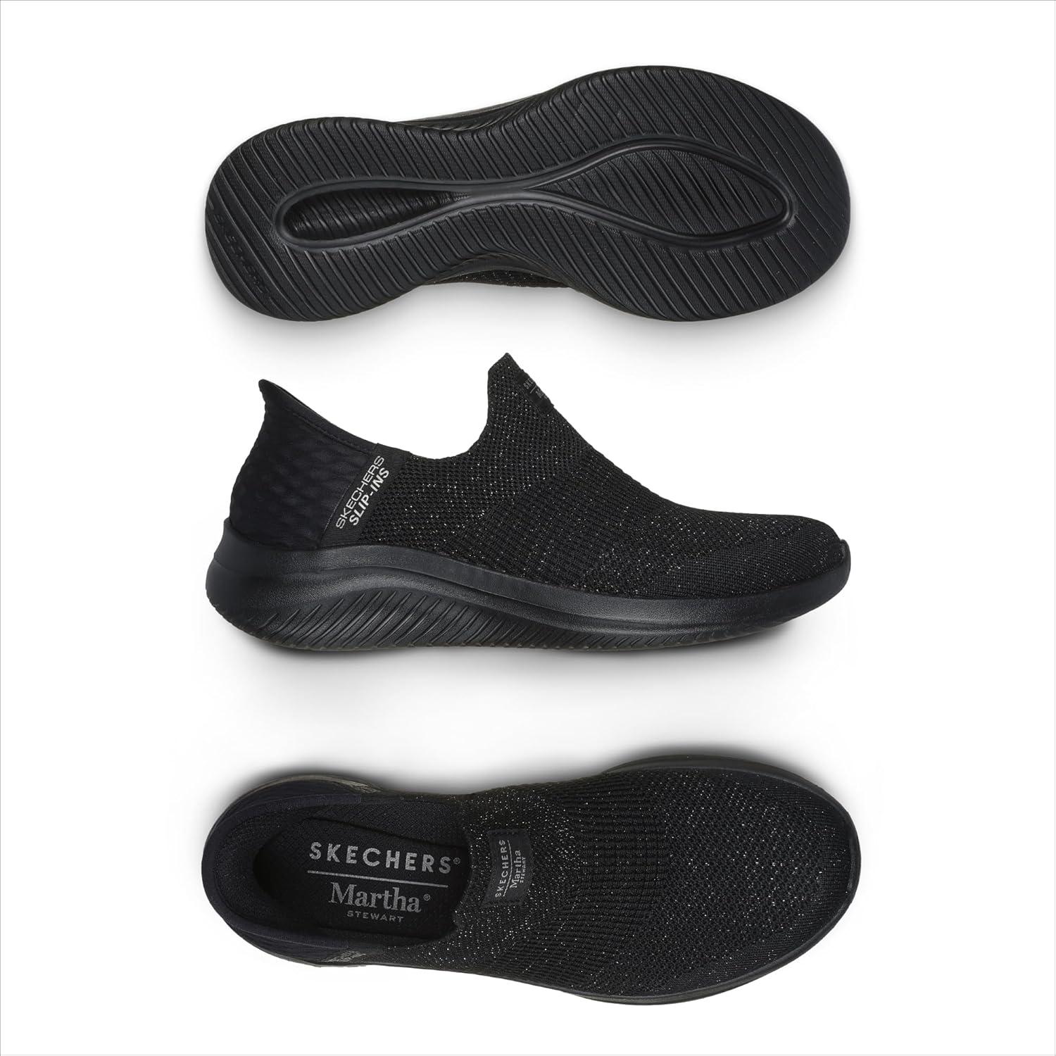 image:imageSkechers Womens Martha Stewart Ultra Flex 30 Neptune SneakersBlack