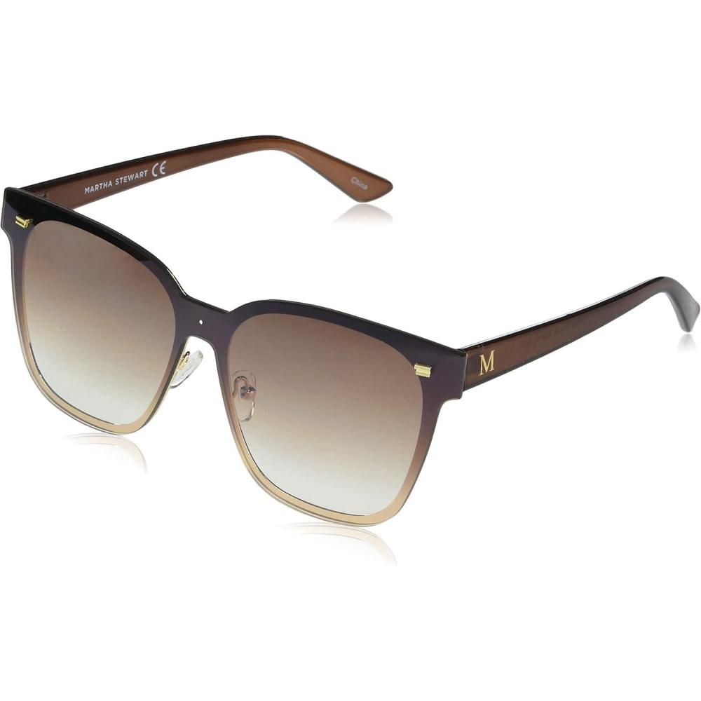 image:imageMartha Stewart Women Retro Metal Protective SunglassesBrown Fade