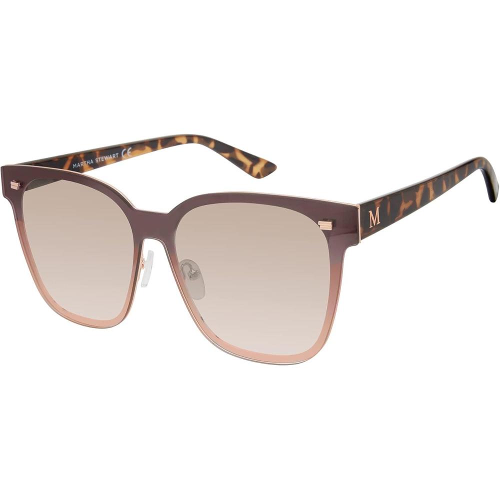 image:imageMartha Stewart Women Retro Metal Protective SunglassesRose Fade
