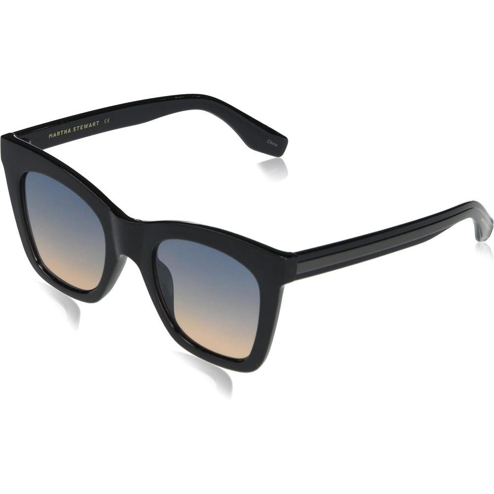 image:imageMartha Stewart Womens Ms104 Classic Uv400 Protective Square Cat Eye SunglassesTimeless Gifts for Her 50mmBlack