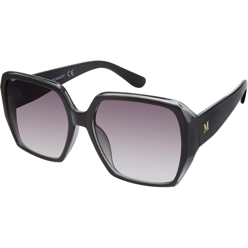 image:imageMartha Stewart womens Ms123 Modern Uv400 Protective Square Sunglasses Timeless Gifts for Her 58mm Square SunglassesBlack