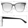Martha Stewart Women Retro Metal Protective Sunglasses(Brown Fade)