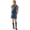 Martha Stewart Women’s Garden Shortall, Stretchy Denim Bib Shorts, Casual Summer Romper, Utility Dungarees(Vintage Wash)