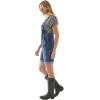 Martha Stewart Women’s Garden Shortall, Stretchy Denim Bib Shorts, Casual Summer Romper, Utility Dungarees(Vintage Wash)