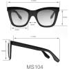 Martha Stewart Women’s Ms104 Classic Uv400 Protective Square Cat Eye Sunglasses-Timeless Gifts for Her, 50mm(Black and Tortoise)