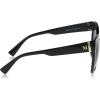 Martha Stewart Women’s Ms126 Oversized Uv400 Protective Cat Eye Square Sunglasses-Timeless Gifts for Her, 54mm(Black)