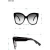 Martha Stewart Women’s Ms126 Oversized Uv400 Protective Cat Eye Square Sunglasses-Timeless Gifts for Her, 54mm(Black)