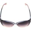 Martha Stewart Women’s Ms126 Oversized Uv400 Protective Cat Eye Square Sunglasses-Timeless Gifts for Her, 54mm(Blue and Nude)