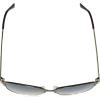 Martha Stewart Women’s Ms142 Retro Metal Uv400 Protective Cat Eye Sunglasses-Timeless Gifts for Her, 57mm(Brown and Gold)