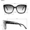 Martha Stewart Women’s Ms215 Retro Uv400 Protective Square Sunglasses-Timeless Gifts for Her, 55mm(Brown)