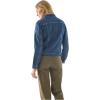 Martha Stewart Women’s Vintage Denim Jacket, Utility Workwear Overshirt, Button-Front Cotton Top with Pockets, Casual Layer(Vintage Wash)