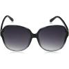 Martha Stewart womens Ms101 Oversized Uv400 Protective Round Sunglasses – Timeless Gifts for Her, 63.5mm Round Sunglasses(Black Fade)