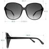 Martha Stewart womens Ms101 Oversized Uv400 Protective Round Sunglasses – Timeless Gifts for Her, 63.5mm Round Sunglasses(Nude)
